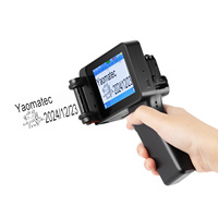 Printer Inkjet Genggam Yaomatec Definisi Tinggi Serbaguna untuk Pencetakan Kayu, Akrilik, Kain, Stok 12.7mm