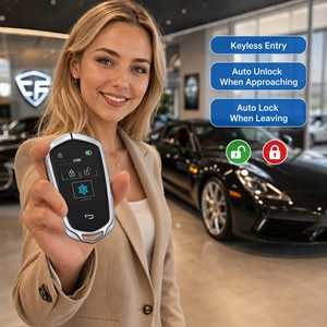 กุญแจรถอัจฉริยะ LCD <span class=keywords><strong>แบ</strong></span>บสัมผัสหน้าจอ  ระบบเข้ารถ<span class=keywords><strong>แบ</strong></span>บไร้กุญแจ  รีโมท 4 ปุ่ม  รับประกัน 1 ปี  ควบคุมผ่านแอป Find My  ควบคุมการส<span class=keywords><strong>ต</strong></span>าร์ทรถ - Product Image 2