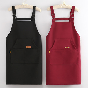 High Quality Adjustable Fashion Cross Back <strong>Adult</strong> <strong>Bib</strong> <strong>Custom</strong> Logo for Hair Salon Barista Coffee Shop Bakery Work Wear - Product Image 3