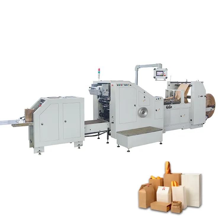 2024 Hochgeschwindigkeits-PSB-200 Papiertütenmaschine mit Vierkantboden Lebensmittel-Papiertütenmaschine