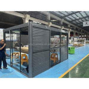 Usine directe <span class=keywords><strong>terrasse</strong></span> extérieure jardin lustre à LED Gazebo avec volets pliant Gazebo - Product Image 3