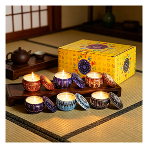 บรรจุภัณฑ์เทียนหอมน่ารักแบบใหม่พร้อมฝาสีขาวสำหรับของขวัญเทียนหอมจากถั่วเหลืองแบบกำหนดเอง สำหรับจัดแสดงบนชั้นวางในร้านบูติก - Product Image 3