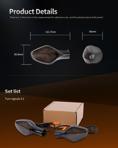 Side Signal Lamp Motorcycle Indicator Light for <strong>Honda</strong> CBR400R 500R 650F CB400F 400X 500F 500X NC700S <strong>700X</strong> 750S 750X 700D CTX700 - Product Image 2