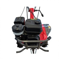 Mini motoculteur à essence à deux roues motrices de 7 ch avec profondeur de travail réglable pour l'utilisation en jardinage