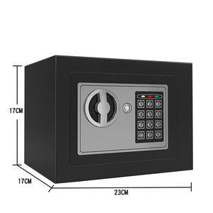 Modern Attractive Strong Mini Fireproof Electronic Digital Fingerprint <b>Lock</b> Customized Color Safe <b>Box</b> Home Locker Kids Money - Product Image 1