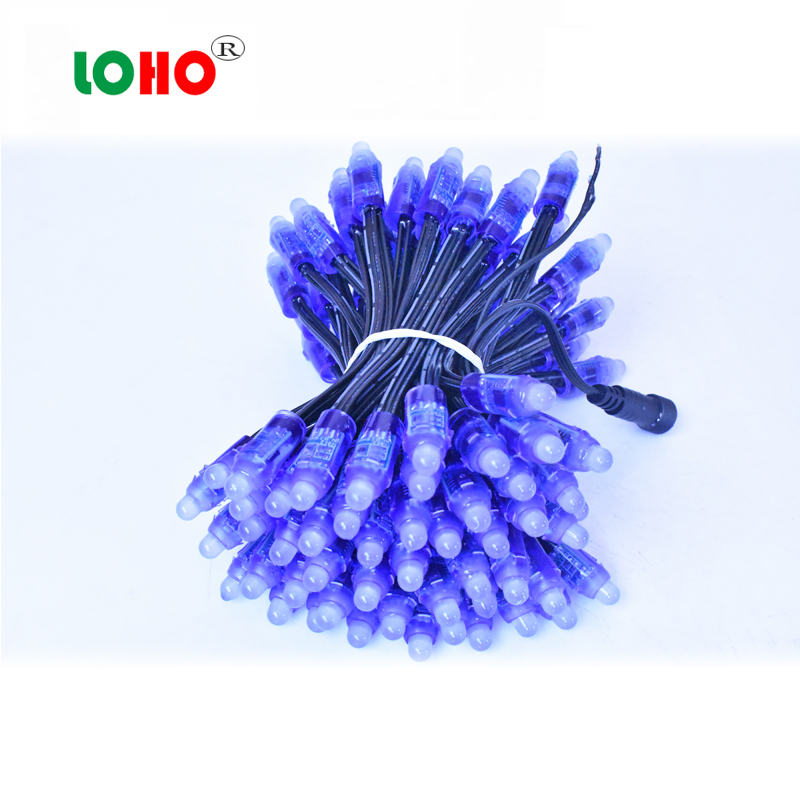 5V 12V 12mm RGB Full Color DMX LED Pixel Light String with WS2811/UCS1903 IC IP67 Waterproof for Christmas Lighting