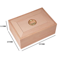 Humidor à cigares personnalisé grande capacité, boîte à cigares cubains en bois de cèdre espagnol, étui de stockage et d'âge pour cigares avec humidification