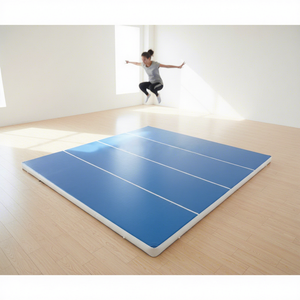 4 Lane PVC Inflatable Gym Track Mat 20cm Thick 600cm Customizable Portable Waterproof <strong>Gymnastics</strong> Tumbling Unisex - Product Image 1