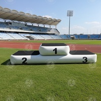 Podium gonflable personnalisé pour les gagnants, portable et sécurisé, pour marathon, vélo d'équilibre pour enfants, course, journée sportive scolaire, événements communautaires, expositions