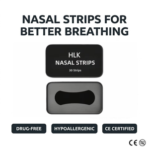 Tiras Nasales Hipoalergénicas Sin Látex HLK con Certificación CE, para una Mejor Respiración y Anti-Ronquidos, 30 Unidades - Product Image 1