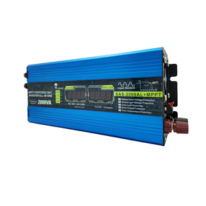 เครื่องแปลงไฟไฮบริดพลังงานแสงอาทิตย์แบบ Modified Sine Wave 12V 220V พร้อมตัวควบคุม MPPT 650W-1200W สำหรับระบบออฟกริด รุ่น SAS-1000AL+PWM, SAS-2000AL+MPPT, S - Product Image 2