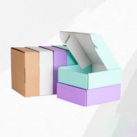 Boîte d'avion de couleur avec boîte d'emballage noir rose Carton Kraft de stockage ondulé d'expédition