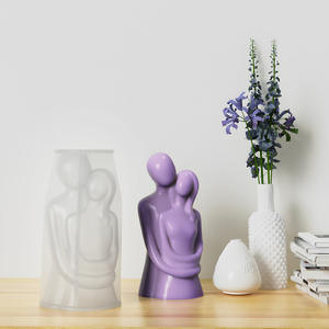 Molde de Silicona 3D para Hacer Velas con Diseño de Pareja de Esposos, Madre Embarazada Sosteniendo a un Niño, Regalo para el Día de la Madre - Product Image 2