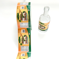 Autocollants personnalisés en vinyle imprimé imperméable fabriqués en Chine, étiquettes personnalisées pour bouteilles d'eau et de jus