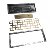 Kit de clavier mécanique en alliage d'aluminium usiné CNC sur mesure Flourish Legend avec traitement de surface anodisé et services de tournage