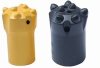 Foret conique à boutons 36 mm 11 degrés 7 boutons, conception personnalisée en carbure pour les travaux de forage dans les mines de charbon et les carrières