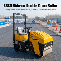 Offre Spéciale CE EPA V Compacteur routier vibrant Kubota à double tambour, 1000 kg, hydraulique, pour asphalte et béton