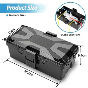 Caja de Conexiones Impermeable de Plástico PP para Exteriores, Diseño de Rayo, Tamaño Mediano, IP54, Caja de Protección Eléctrica Impermeable - Product Image 5