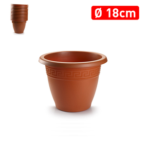 Vaso per Piante 18 Cm in Plastica Durevole e Riutilizzabile, Contenitore per Fiori per la Casa - Product Image 1