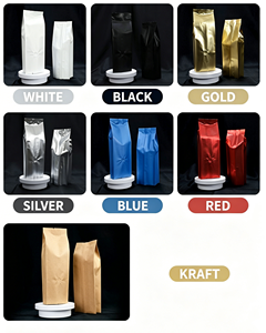 ถุงบรรจุภัณฑ์กาแฟแบบมีก้นข้างสีเงินสั่งทำพิเศษ พร้อมฟอยล์อะลูมิเนียม พลาสติกปิดผนึกแน่นสนิท ดีไซน์และโลโก้ตามสั่ง - Product Image 3
