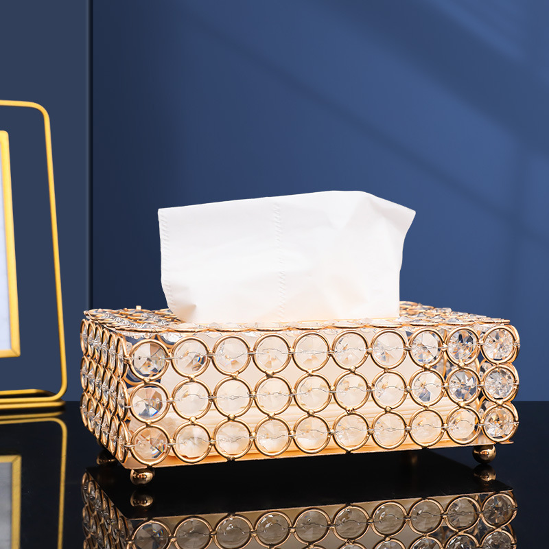 Baoblaze Rectangular Crystal Tissue Box Cover Decorative Toliet Paper Box Crystal Napkin Holder Golden Facial Tissue Holder for Bathroom/Dresser/Night Stand/Desk Baoblaze Rectangular Crystal Tissue Box Cover Decorative Toliet Paper Box Crystal Napkin Holder Golden Facial Tissue Holder for Bathroom/Dresser/Night Stand/Desk