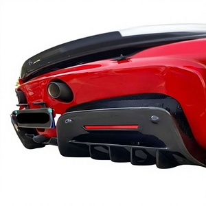 ลิ้นหน้าคาร์บอนไฟเบอร์สไตล์ OEM สำหรับอัพเกรด Ferrari SF90; ลิ้นหลังคาร์บอนไฟเบอร์ สปอยเลอร์หลัง 981370 981371 981372 - Product Image 6