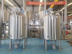 Fabrik preis Edelstahl-Mischt ank Flüssige chemische Lebensmittel mischung Beheizter Mantel-Mischt ank mit Rühr misch behälter - Product Image 2