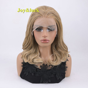 <span class=keywords><strong>Perruque</strong></span> Bob Ombré Blonde 14 Pouces avec Dentelle HD 13x8 Pré-Pluckée, Sans Colle, pour Femmes, Usage Quotidien et Soirées - Product Image 5