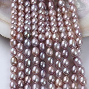 Perlas de Agua Dulce Naturales de 7-8 mm de Zhuji, Cuentas Sueltas en Forma de Metro, para Collar DIY, Perlas Sueltas Semiterminadas - Product Image 4