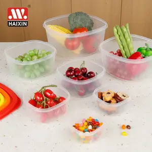 塑料保鲜盒冰箱冰箱透明食品容器盒套件方形密封食品节粮器储存容器