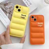 Coque de téléphone portable en TPU souple effet doudoune 3D pour iPhone 18 17 16 15 14 Plus 13 12 Pro Max, personnalisable OEM, vente en gros