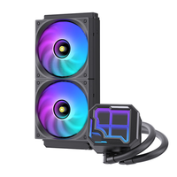 Nouveau Radiateur Liquide ARGB pour CPU Gaming 2026 – Ventilateurs de Refroidissement PWM LED 12V pour Boîtier d'Ordinateur, Compatible Intel et AMD