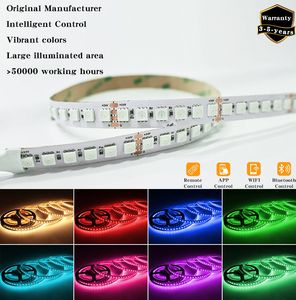 Slimme 5050 RGB <span class=keywords><strong>LED</strong></span> stripverlichting 120LEDs/m APP afstandsbediening flexibele stripverlichting 24V 12V Party Bar Vibes <span class=keywords><strong>LED</strong></span> stripverlichting 5m - Product Image 1