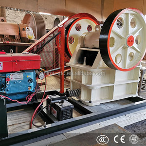 Petite machine de concassage de pierres portative, concasseur à mâchoires mobile miniature pour granit, basalte, marbre, moteur diesel - Product Image 5