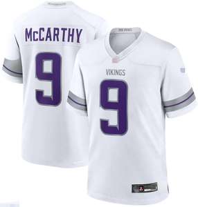 Amerikaanse Voetbaltrui Voor Zomerseizoen Vikings #9 Mccarthy Oversized Ademende Tops Met Korte Mouwen Plus Size Features - Product Image 2