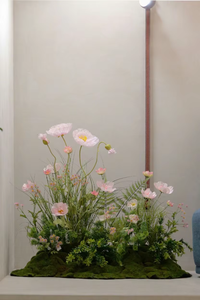 J-085 Planta <span class=keywords><strong>Artificial</strong></span> de Amapola de Seda de Alta Gama, Elegante, para Decoración del Hogar y Sala de Estar, Estilo Instagram, Juego Completo de Plantas Verdes en Maceta - Product Image 6