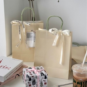 Wholesale Solid-color Gift Handle Paper Bags Gift <strong>Nags</strong> for Small Business Kraft Paper Bag Cheap Price <strong>Shopping</strong> Bag - Product Image 3