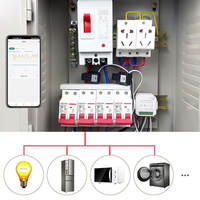 Compteur d'énergie intelligent bidirectionnel Tuya WiFi sur rail DIN pour la distribution commerciale en gros CE