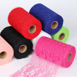 Camino de <span class=keywords><strong>mesa</strong></span> de encaje (15 cm X 25 yardas) Camino de <span class=keywords><strong>mesa</strong></span> duro, Decoración de <span class=keywords><strong>mesa</strong></span> elegante para bodas y bautizos - Product Image 1