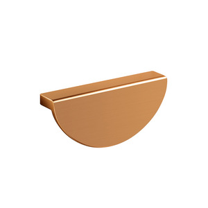 Tirador y Perilla Semicircular Moderno de Aleación de Aluminio Negro Mate para Cajones, Armarios y Cómodas - Product Image 1