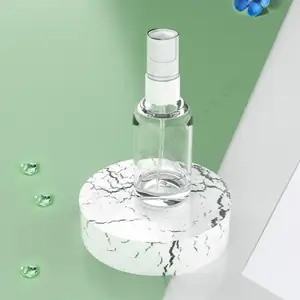 Luxury Skincare Packaging Round 30ml 80ml Cream Cosmetic Packaging Heavy Wall Bottle Dropper PET Bottle