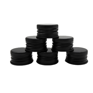 28mm màu đen nhôm vít mũ rò rỉ bằng chứng dễ dàng mở chai nước giải khát Mũ Nhà Máy Bán buôn chấp nhận tùy biến - Product Image 4