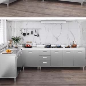 طاولة مطبخ محمولة قابلة للطي من الفولاذ المقاوم للصدأ الأكثر مبيعًا بتصميم قابل للتعديل ومقاومة للتآكل للاستخدام أثناء التخييم - Product Image 4