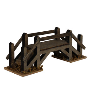 Accessoires de crèche en bois 15 x 5 x 6 cm Pont en bois sculpté (999944103102501) - Product Image 3