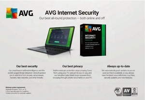 ซอฟต์แวร์ป้องกันไวรัส AVG Internet Security 2022 สำหรับ PC/Mac/Android/Linux 1 อุปกรณ์/1 ปี รหัสออนไลน์ ปกป้องความเป็นส่วนตัว - Product Image 2