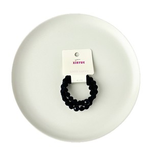 Coletero Xinyue de Nailon Negro Elástico para Uso Diario, Diseño de Cuentas Redondas de Color Sólido - Product Image 5