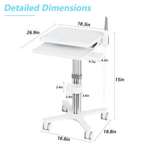 MTO-3 manuale carrello di scansione orale dentale clinica odontoiatrica strumenti infermiere Workstation regolabile in altezza cavo nascosto Design - Product Image 5