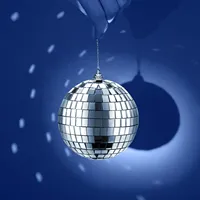 Nouveauté Boule disco en mousse et verre à paillettes de 2 cm à 60 cm Argent Décoration de Noël Décoration de fête