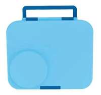 Boîte à bento scolaire en plastique PP anti-fuite avec couvercle, 4 compartiments, réutilisable, sans BPA, compatible micro-ondes, pour enfants, pour le déjeuner scolaire