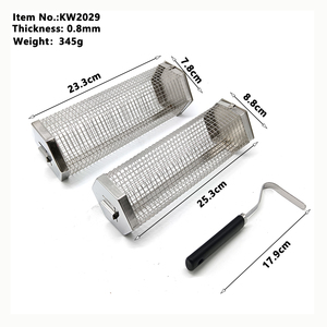 Ensemble de paniers de cuisson hexagonaux roulants peu encombrants en acier inoxydable avec poignée en PP, <span class=keywords><strong>kit</strong></span> d'outils de cuisson pour légumes emboîtables - Product Image 4